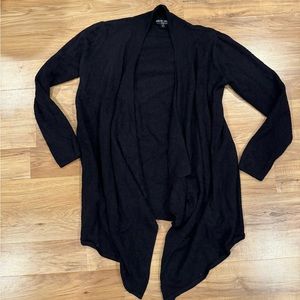 EUC Barefoot Dreams - Bamboo chic Lite - Open front Cardigan - L/XL Black